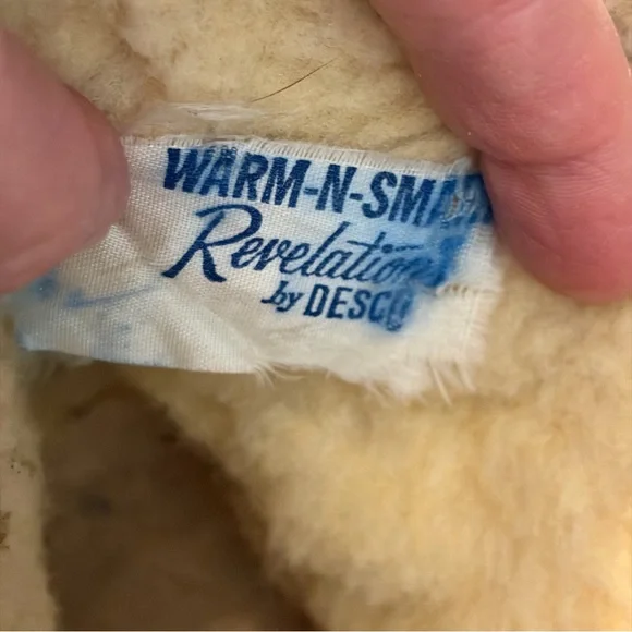 Vintage Warm N Smart Leather Shearling Block Heel Boots 6.5 - Picture 5 of 9